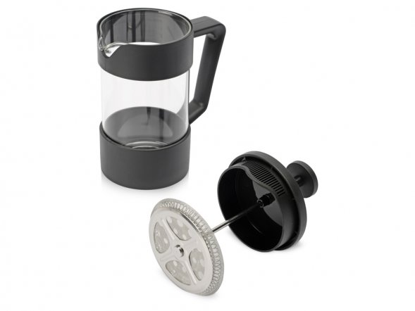 Пластиковый френч-пресс Intense, 600мл, черный 