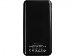 Внешний аккумулятор Forge v.2, металл, 10000mah, черный