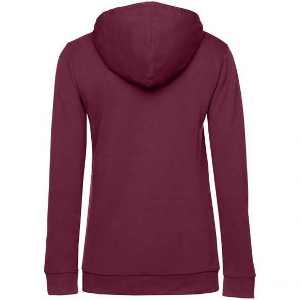 Толстовка с капюшоном женская Hoodie, бордовая 
