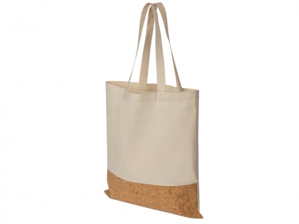 Сумка для шопинга Corky хлопковая со вставкой из пробки 