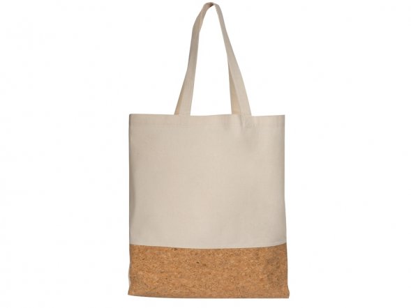 Сумка для шопинга Corky хлопковая со вставкой из пробки 