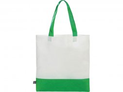 Сумка-шоппер двухцветная Revive из нетканого переработанного материала, зеленый