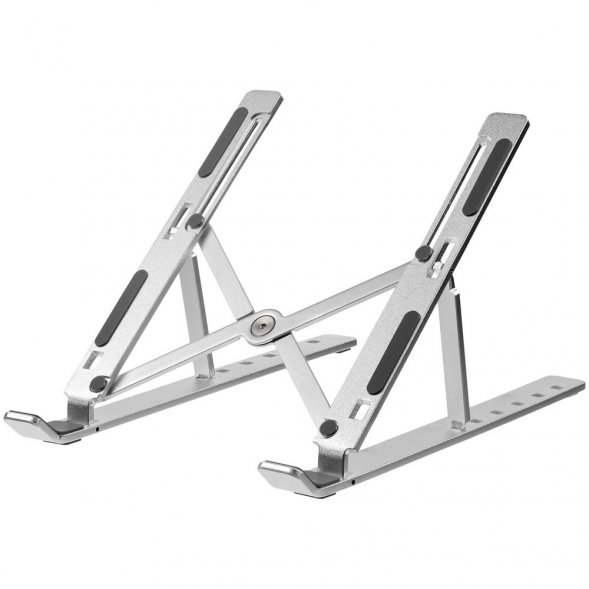 Подставка для ноутбука и планшета Scaffold, серебристая 