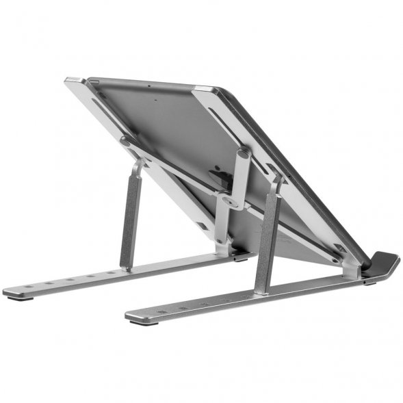 Подставка для ноутбука и планшета Scaffold, серебристая 