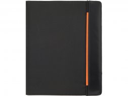 Папка для документов Делос, черный/оранжевый (P)