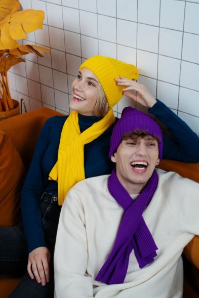 Шапка Yong, желтая 