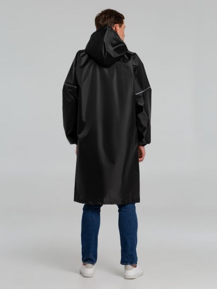 Дождевик со светоотражающими элементами Rainman Blink, черный 