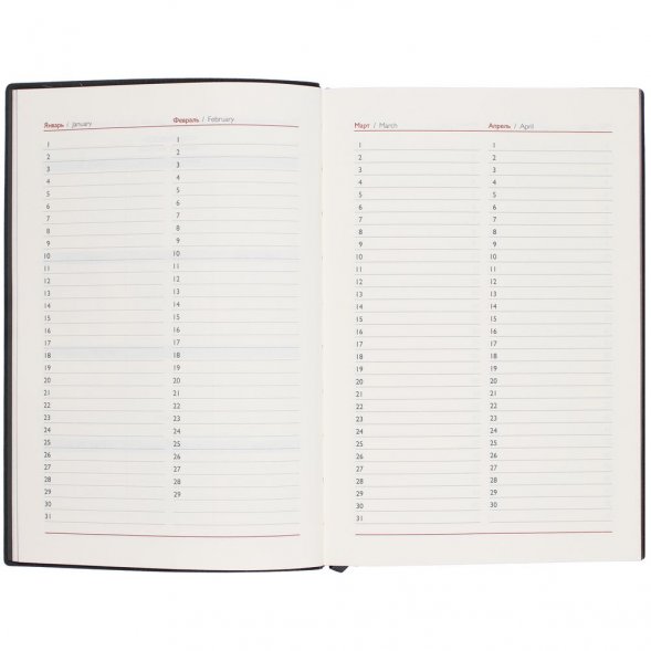 Ежедневник Martos, недатированный, черный 