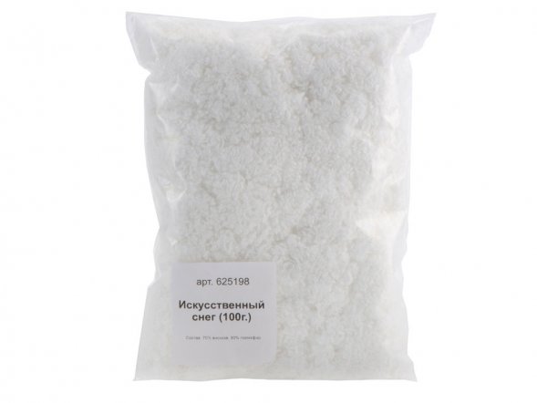 Искусственный снег, 100 г, вискоза 