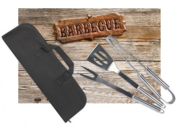 Barcabo Набор для барбекю из 3 предметов, серебристый 