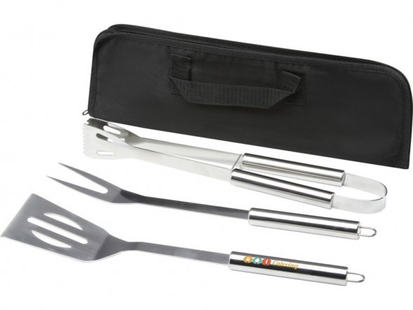 Barcabo Набор для барбекю из 3 предметов, серебристый 