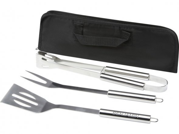 Barcabo Набор для барбекю из 3 предметов, серебристый 