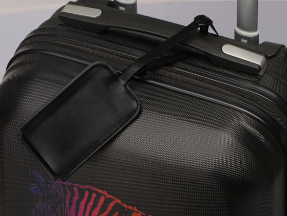 Багажная бирка из PU Fabrizio, черный 