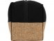 Несессер Corky хлопковый с пробковой вставкой, черный 