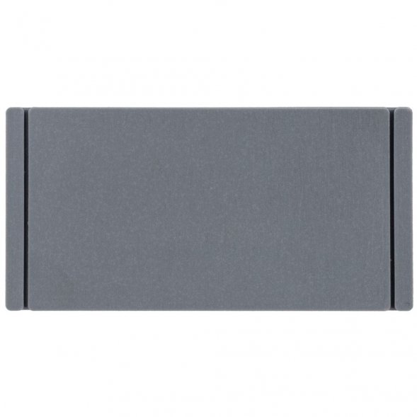 Лейбл из ПВХ Dzeta, S, серый 