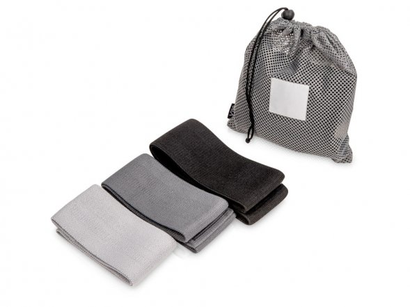 Набор тканевых фитнес резинок, 8см 