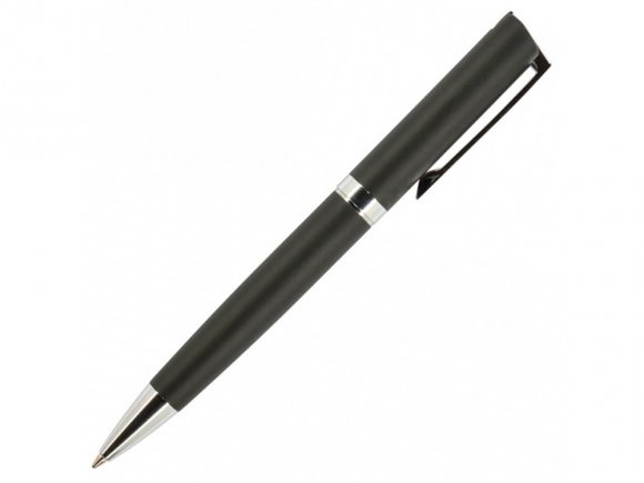 Ручкa BrunoVisconti шариковая автоматическая 1мм синяя Milano Graphite (черный металлический корпус) 