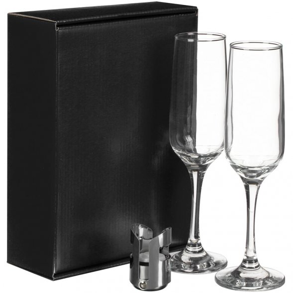 Набор для шампанского Isabella, в черной упаковке 