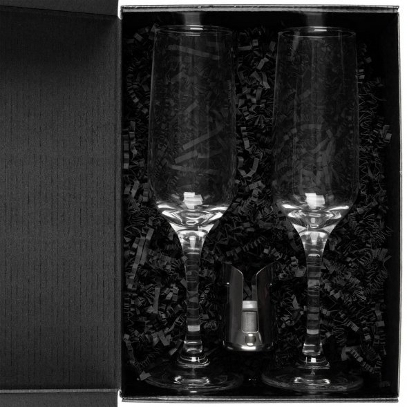 Набор для шампанского Isabella, в черной упаковке 