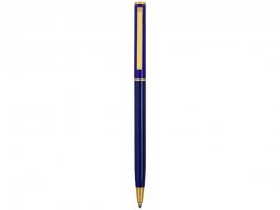 Ручка шариковая Жако с серебристой подложкой, темно-синий