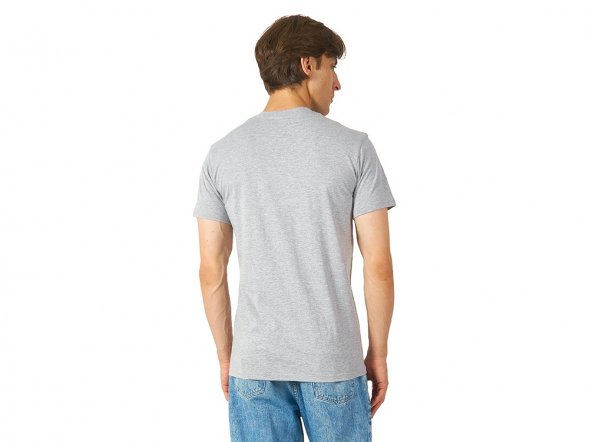 Футболка Heavy Super Club мужская с V-образным вырезом, серый меланж 