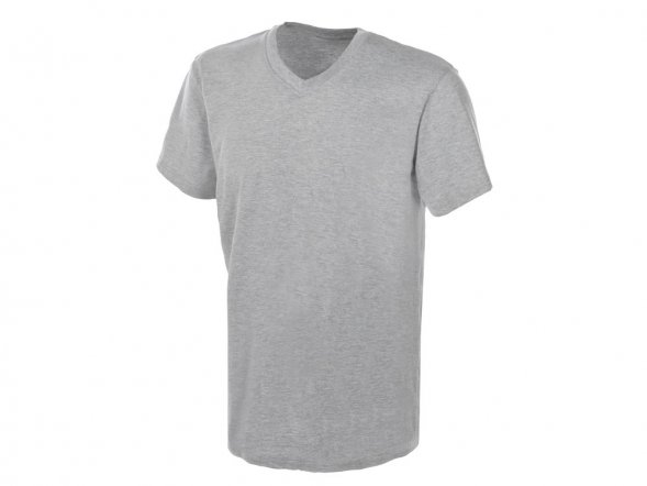 Футболка Heavy Super Club мужская с V-образным вырезом, серый меланж 