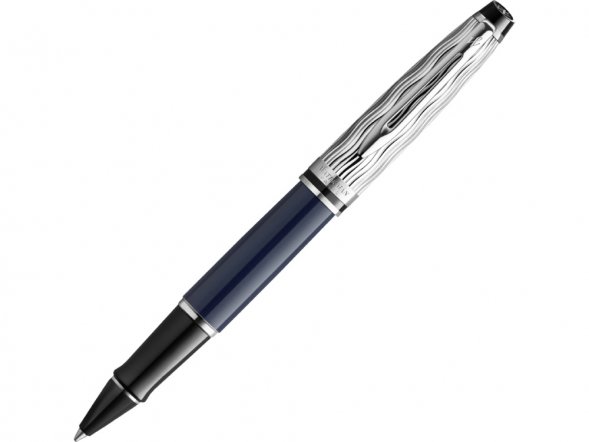 Ручка-роллер Waterman Expert22 SE deluxe Blue CT, цвет: Black, в подарочной упаковке 
