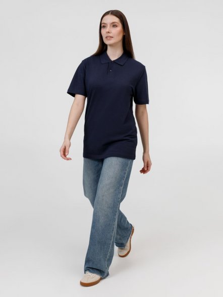 Рубашка поло унисекс Pulse, кобальт (темно-синяя) 