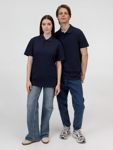 Рубашка поло унисекс Pulse, кобальт (темно-синяя) 