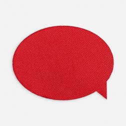 Наклейка тканевая Lunga Bubble, M, красная