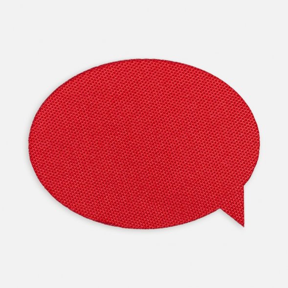 Наклейка тканевая Lunga Bubble, M, красная 