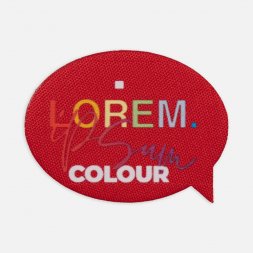 Наклейка тканевая Lunga Bubble, M, красная