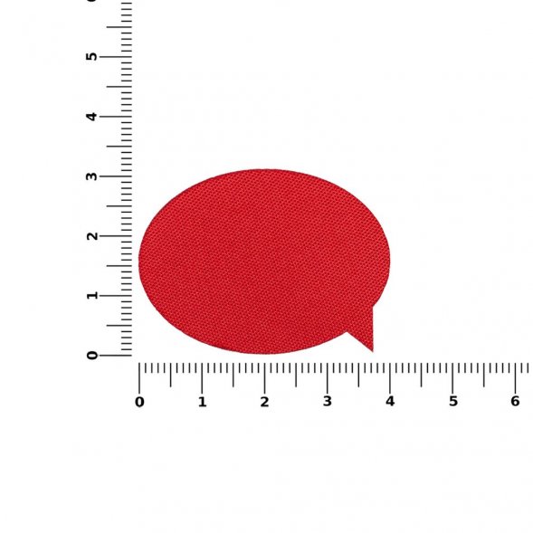 Наклейка тканевая Lunga Bubble, M, красная 