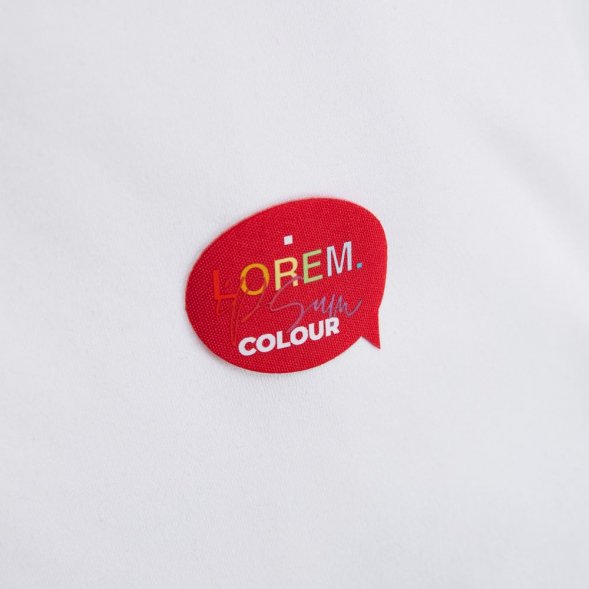 Наклейка тканевая Lunga Bubble, M, красная 