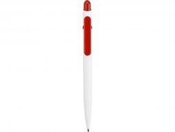 Ручка шариковая Этюд, белый/красный