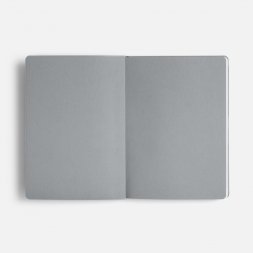 Ежедневник Doppio, недатированный, черный с серым