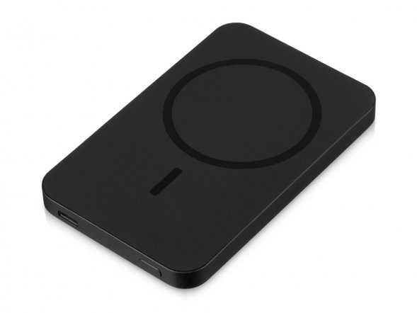 Магнитный беспроводной внешний аккумулятор Razor, 5000 mAh, металл, черный 