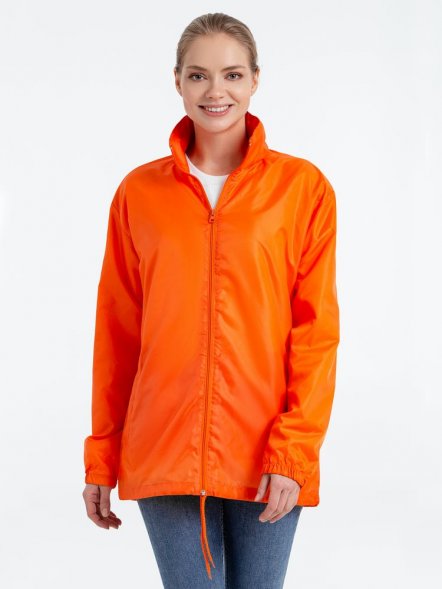 Ветровка унисекс Shift, оранжевая 