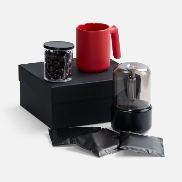 Набор «Микроклимат», черный с красным 