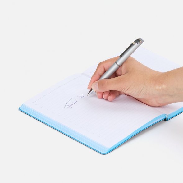 Ручка шариковая Glide, серая 