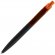 Ручка шариковая Prodir QS01 PRT-P Soft Touch, черная с оранжевым 