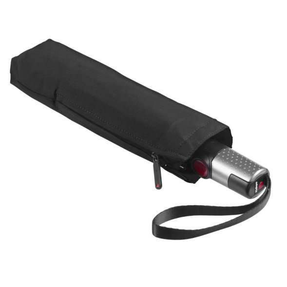 Зонт складной TS220 с безопасным механизмом, черный 