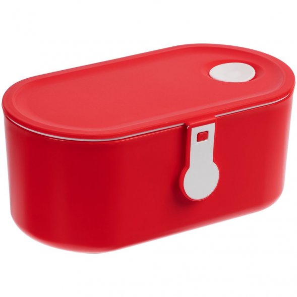 Ланчбокс Lunch Break, красный с белым 