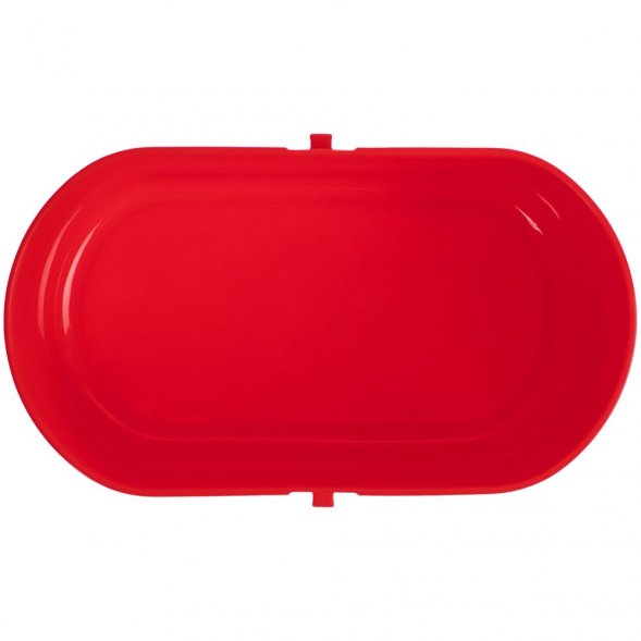 Ланчбокс Lunch Break, красный с белым 