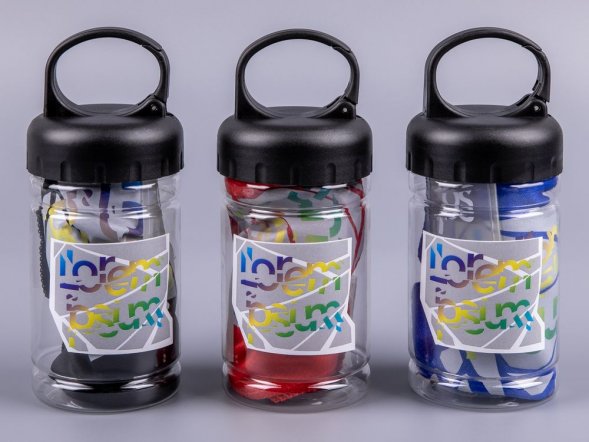 Охлаждающее полотенце Frio Mio в бутылке, красное 