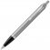 Ручка шариковая Parker IM Essential Stainless Steel CT, серебристая с черным 