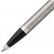 Ручка шариковая Parker IM Essential Stainless Steel CT, серебристая с черным 