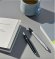 Ручка шариковая Parker IM Essential Stainless Steel CT, серебристая с черным 