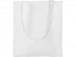 Сумки хлопок 90%, плотность 180 г, грузоподъемность 10 кг, размер 38х42 см, ручки 3х65 см с доп. швом, белый