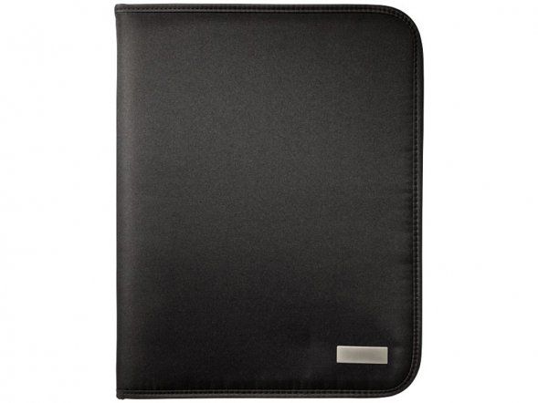 Папка А4 &amp;#039;&amp;#039;Stanford&amp;#039;&amp;#039; на молнии с блокнотом, черный 